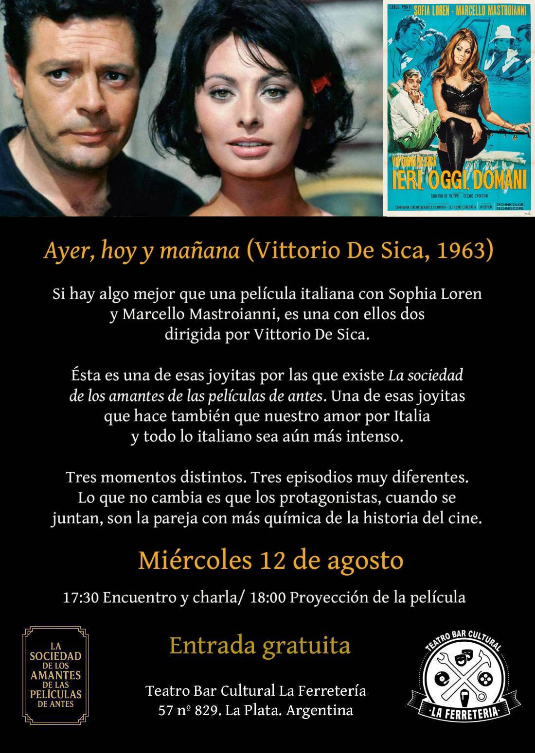 Ayer, hoy y mañana (Dir. Vittorio De Sica, 1964)
